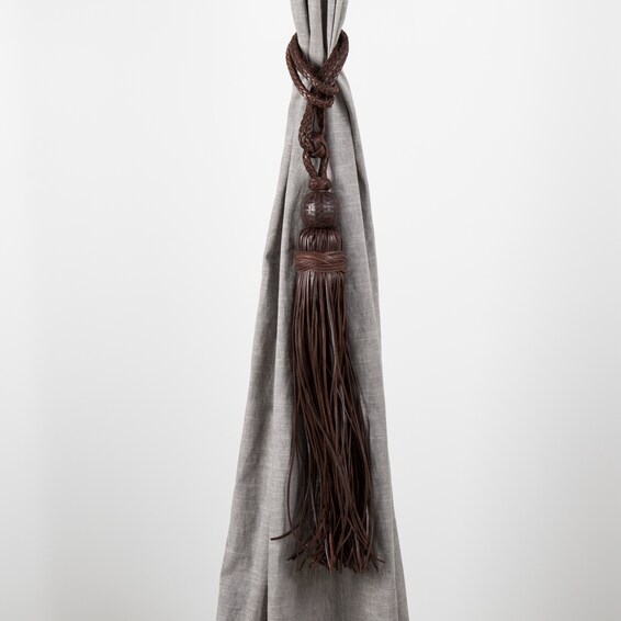 Antique Brown Leather Tassel