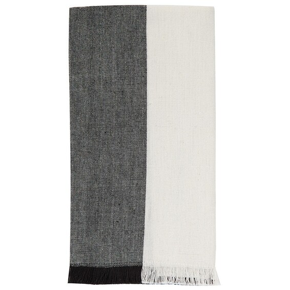 Black Colorblock Napkin