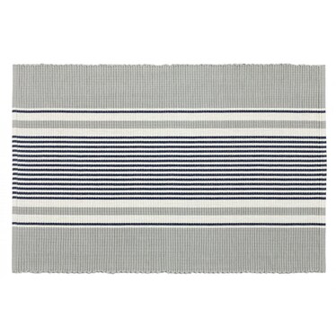 S/4 Midnight Stripe Placemats