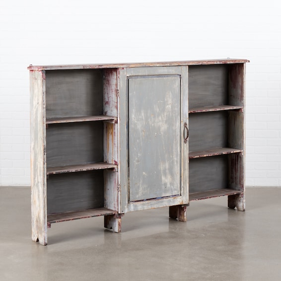 Antique Wood Shelf Console