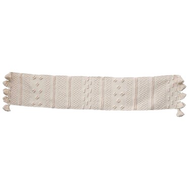 Cream Textured Table Runner