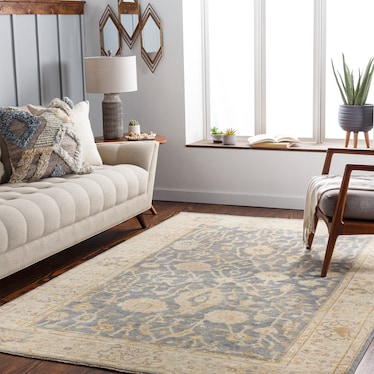 Normandy Border 8 x 10 Area Rug