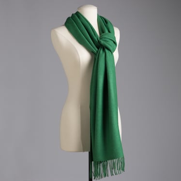 Alpaca Maxi Scarf - Green