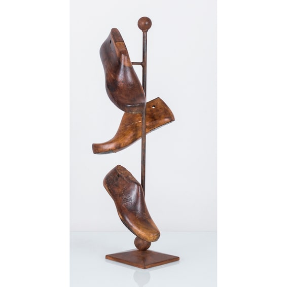 Antique Shoes on a Stand