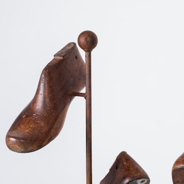 Antique Shoes on a Stand