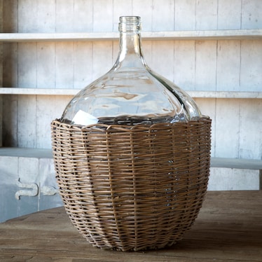 Willow Covered Cellar Bottle