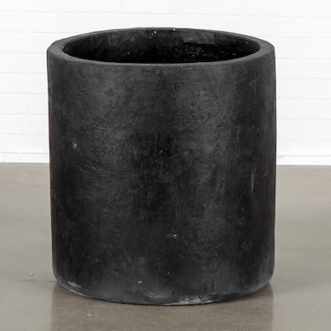 Large Black Planter