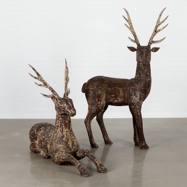 Vintage Deer S/2