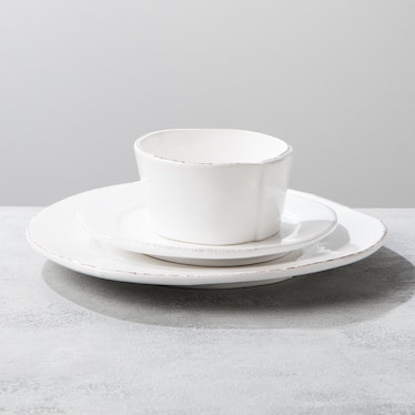 Vietri White Condiment Bowl