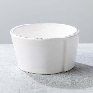 Vietri White Condiment Bowl