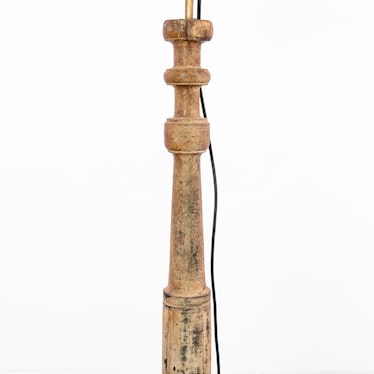 Antique Wood Floor Lamp