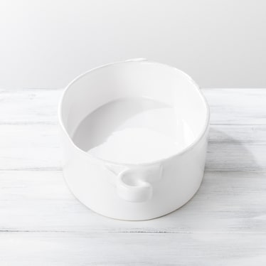 Vietri White Oval Baker