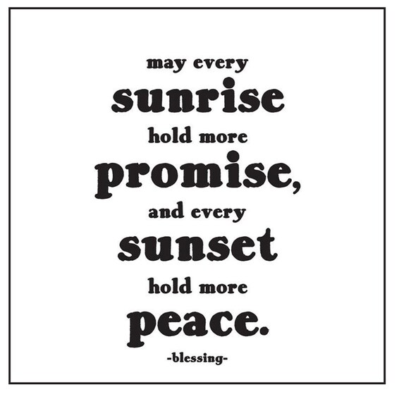 Blessing /Sunrise Promise Card