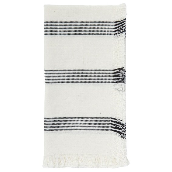 Black Stripe Napkin