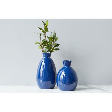 Navy Artisinal Vase - Small