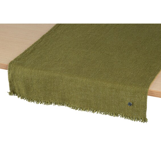 Ancien Olive Table Runner