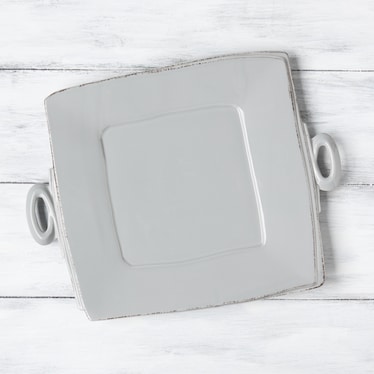 Vietri Gray Square Platter