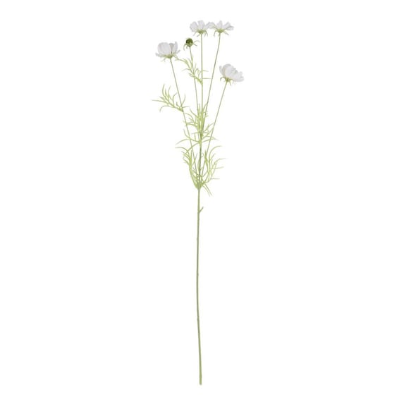 33" Faux White Cosmo Stem