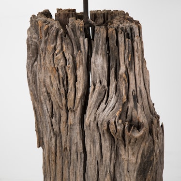 Antique Wood Table Lamp