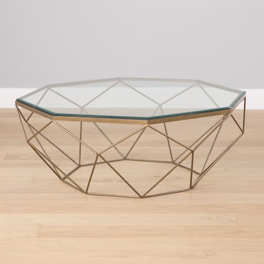 Geo Brass Coffee Table