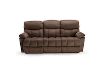 b cappuccino casual transitional recl sofa   