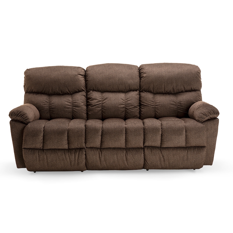 b cappuccino casual transitional recl sofa   