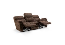 b cappuccino casual transitional recl sofa   