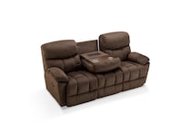 b cappuccino casual transitional recl sofa   