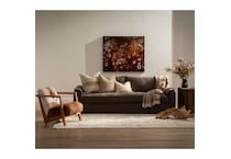 b dark gray fabric sofa   