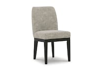 beige dark brown contemporary formal dining room   