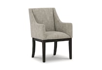 beige dark brown contemporary formal dining room   