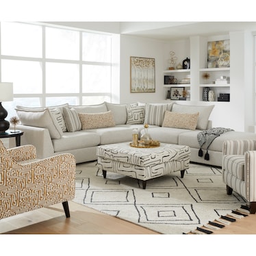 Wrenley Cocktail Ottoman