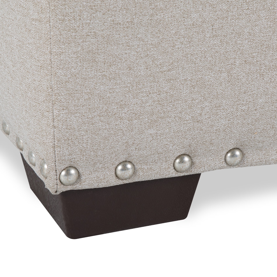 beige sectional stationary   