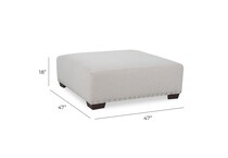 beige sectional stationary   