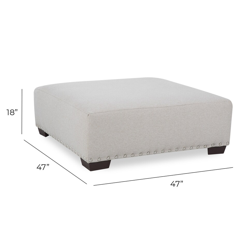 beige sectional stationary   