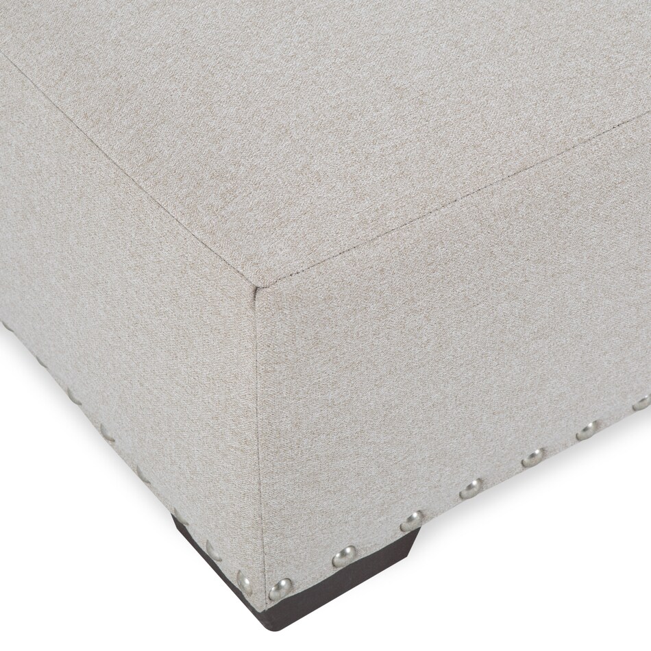 beige sectional stationary   