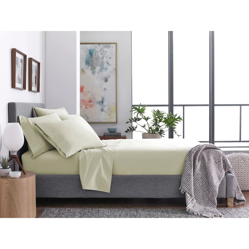 beige sheet set   