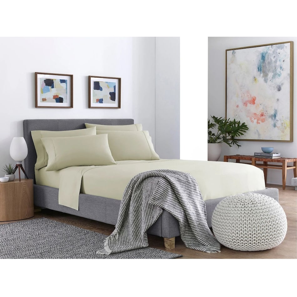 beige sheet set   