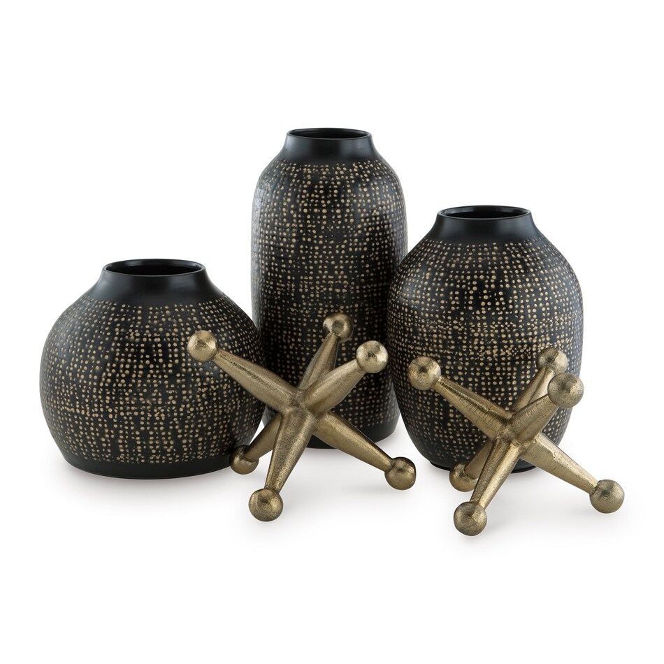 black   gold table top accessory   