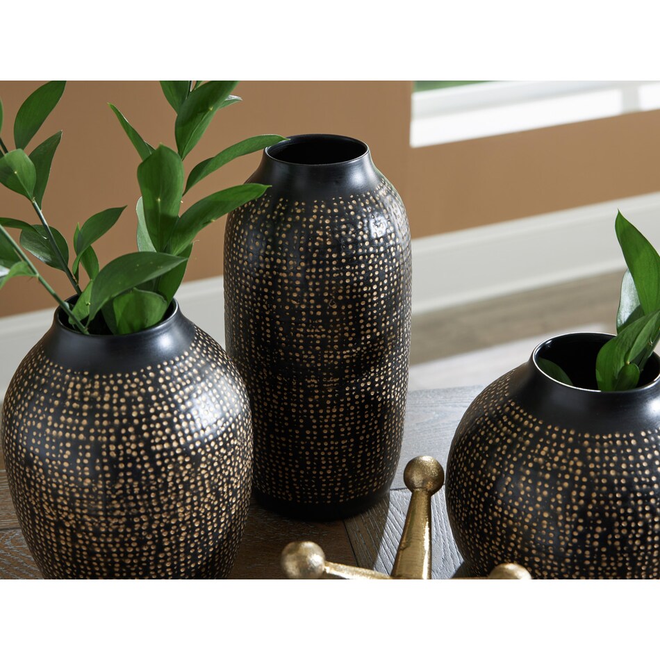 black   gold table top accessory   