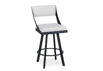 black coral marshmallow casual counter height stools   