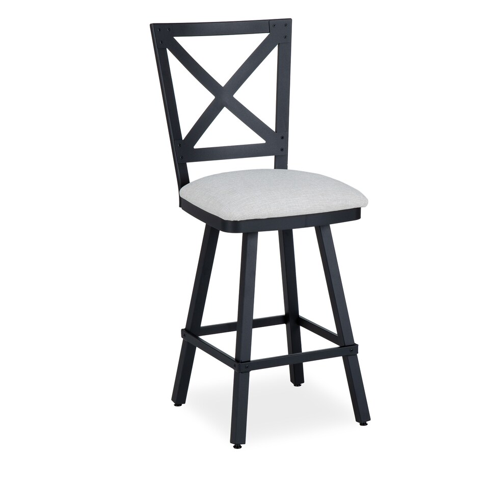 black coral marshmallow casual counter height stools   