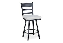 black coral marshmallow casual counter height stools   