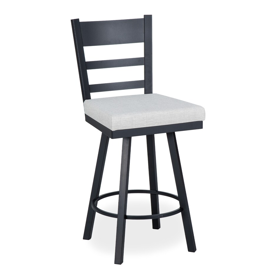 black coral marshmallow casual counter height stools   