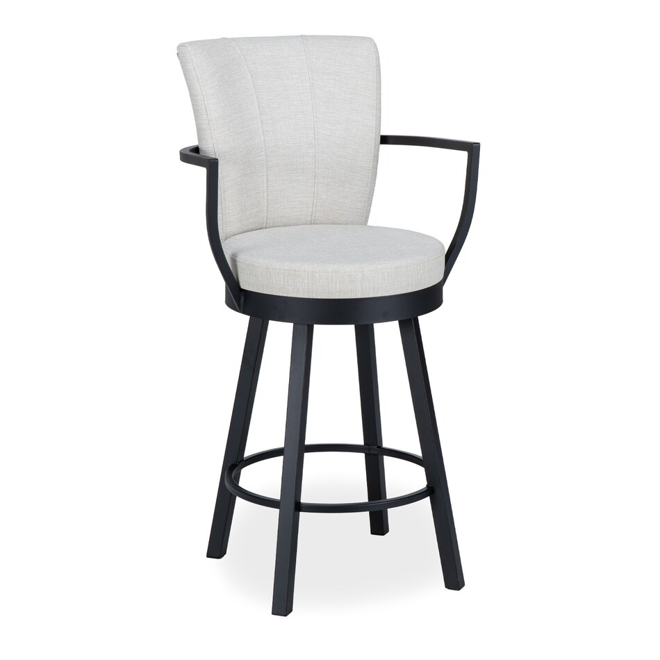 black coral marshmallow casual counter height stools   