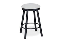 black coral marshmallow casual counter height stools   