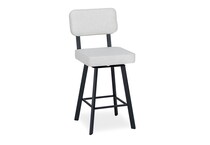 black coral marshmallow casual counter height stools   