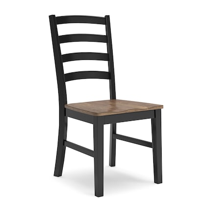 Riverside Black / Brown Side Chair