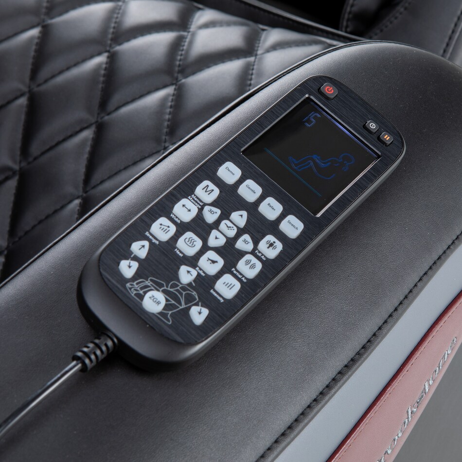 black burgundy massage rocker recliner   