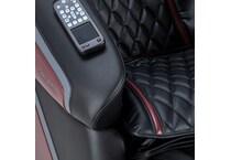 black burgundy massage rocker recliner   